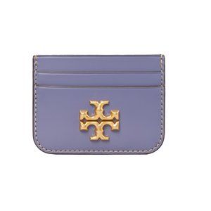 NEW Tory Burch Blue Eleanor Leather Card Holder Wallet